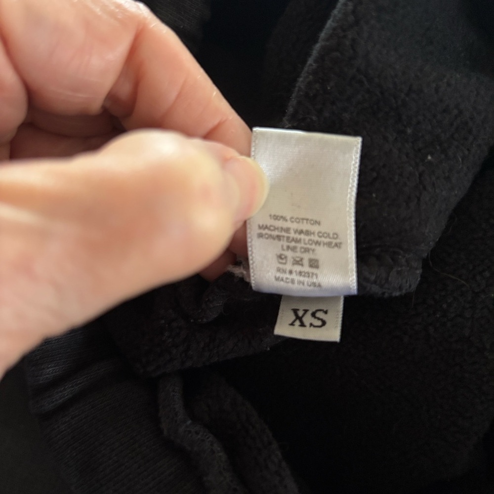Thirty Years Range Straight Leg Pant XS Black Drawstring Waist Pockets Cotton - Picture 6 of 6